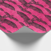 Roze vleerpapier cadeaupapier (Hoek)