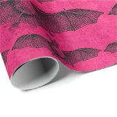 Roze vleerpapier cadeaupapier (Rol Hoek)