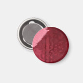 Roze vlek op rode magneet (Voorkant / Achterkant)