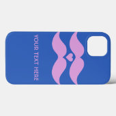 Roze vlekken aangepaste kleuren hoesjes (Achterkant (horizontaal))