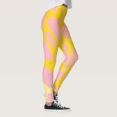 Roze Vlekken Op Goud Leggings (Rechts)