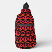 Roze vlekken Vredessymbool Sling Bag (Voorkant)