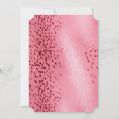 Roze Vlekte Dierenprint Kaart (Achterkant)