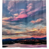 Roze vleugel douchegordijn (Voorkant)