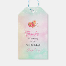 Roze vleugels babymeisje vlinder verjaardag cadeau