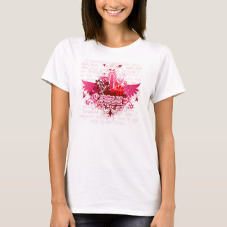 Roze vleugels - Faith.Hope.Love T-shirt