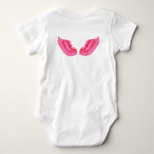 Roze vleugels romper (Achterkant)