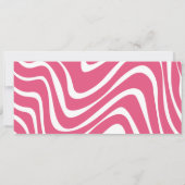 Roze vliegbiljet van Birthday Party - uitnodiging (Achterkant)