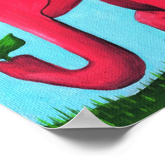 Roze vliegende olifant poster (Hoek)