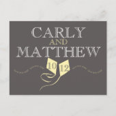 Roze vliegers Bewaar de datum Aankondigingskaart (Voorkant)