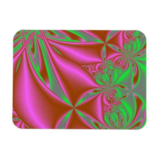 Roze vliegers met groen magneet (Horizontaal)