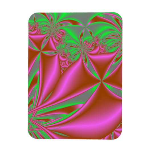 Roze vliegers met groen magneet (Verticaal)