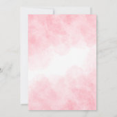 Roze Vliegtuig Beer Baby shower Invitation Kaart (Achterkant)