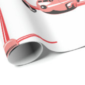 Roze vliegtuig cadeaupapier (Rol Hoek)