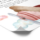  roze vliegtuig, eerste jaardagonderbreking poster (Hoek)