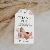  roze vliegtuig piloot partij voor de burgerluchtv cadeaulabel