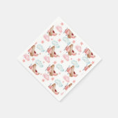 roze vliegtuig Pilot Birthday Party Servet (Hoek)