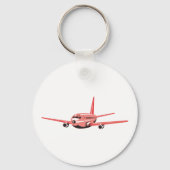 Roze vliegtuig sleutelhanger (Achterkant)