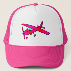Roze vliegtuigen petten pet