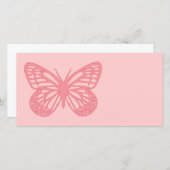 Roze vlinder (Voorkant / Achterkant)