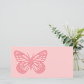 Roze vlinder (Staand voorkant)