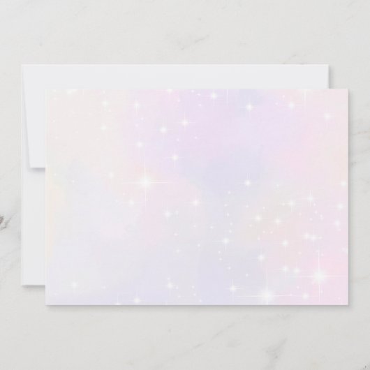 Roze Vlinder 1e Verjaardag Foto uitnodiging (Achterkant)