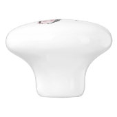 Roze Vlinder Baby Meisje Trek Keramische Knop (Zijkant)