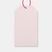 Roze Vlinder Baby Shower Bedankt Cadeaulabel (Achterkant)