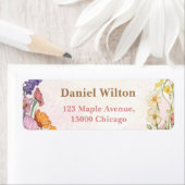 Roze Vlinder Baby shower Bloemen Tuin Etiket (Insitu)