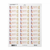 Roze Vlinder Baby shower Bloemen Tuin Etiket (Full Sheet)