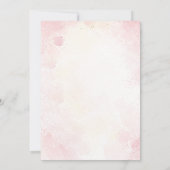 Roze Vlinder Baby shower Bloemen Tuin Kaart (Achterkant)