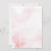 Roze Vlinder Baby shower Kersenbloesems Kaart (Achterkant)