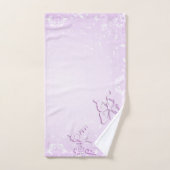 Roze vlinder bad handdoek (Handdoek)