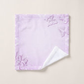 Roze vlinder bad handdoek (Wasdoekje)