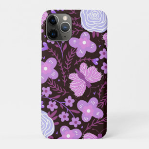 Roze vlinder bloem Case-Mate iPhone case