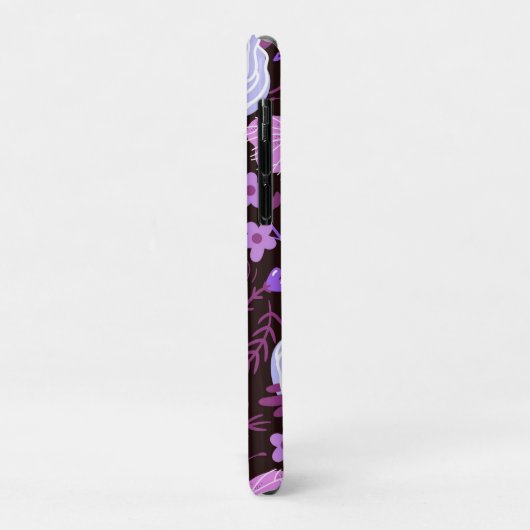 Roze vlinder bloem Case-Mate iPhone case (Achterkant/links)