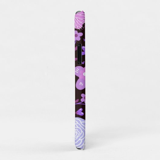 Roze vlinder bloem Case-Mate iPhone case (Achterkant/rechts)