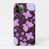 Roze vlinder bloem Case-Mate iPhone case (Achterkant)