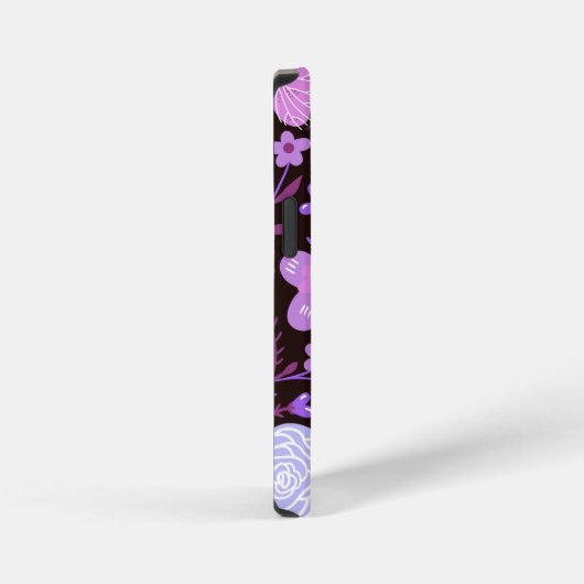 Roze vlinder bloem iPhone hoesje (Rechterkant)