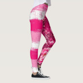 Roze Vlinder Bloem Leggings (Rechts)