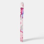 Roze vlinder bloem telefoonhoesje. Case-Mate iPhone case (Achterkant / Rechts)
