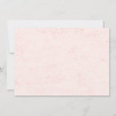 Roze Vlinder Bloemen Meisje Verjaardag Uitnodiging (Achterkant)