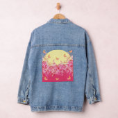 Roze Vlinder Bloemendеним Jasje Denim Jacket (Hangar)