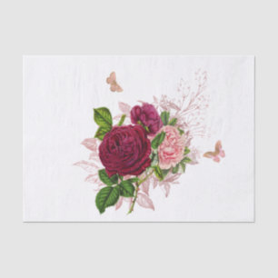 roze vlinder Bouquet Tissuepapier