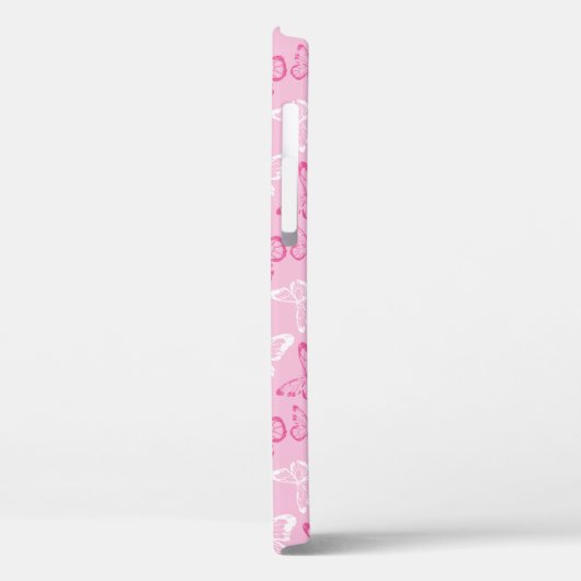 Roze vlinder Case-Mate iPhone case (Achterkant / Links)