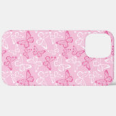 Roze vlinder Case-Mate iPhone case (Achterkant / Rechts)