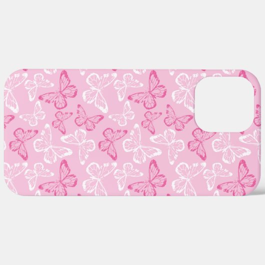 Roze vlinder Case-Mate iPhone case (Achterkant / Rechts)