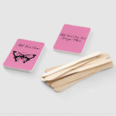 Roze vlinder - Creëer uw eigen (CYO) handventilato Handwaaier (Niet-gemonteerd)