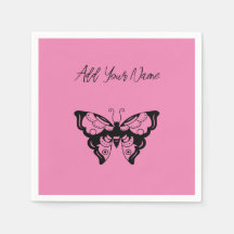 Roze vlinder - Creëer uw eigen (CYO) luiers