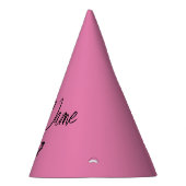 Roze vlinder - Creëer Uw eigen Pet (CYO) Feesthoedjes (Rechts)